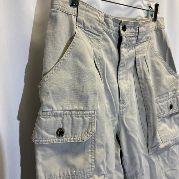 VTG Eddie Bauer Khaki Slacks Side Pockets and Hand Pockets 100% Cotton - Picture 9 of 10